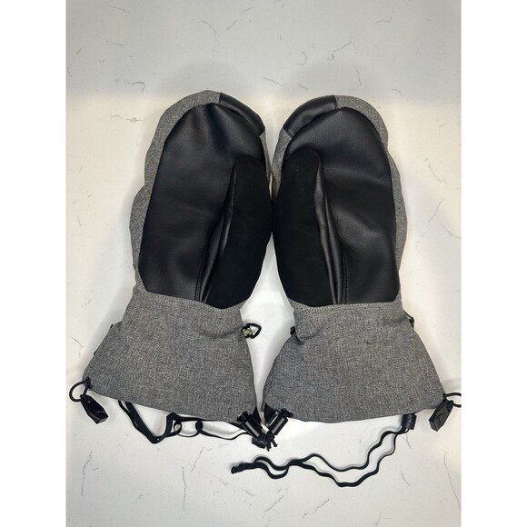 Burton Gore-Tex Snowboard Ski Mittens Gray Waterproof Warm Gloves Unisex - Picture 9 of 9